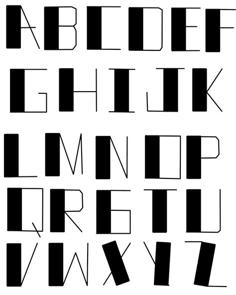Alfabet font